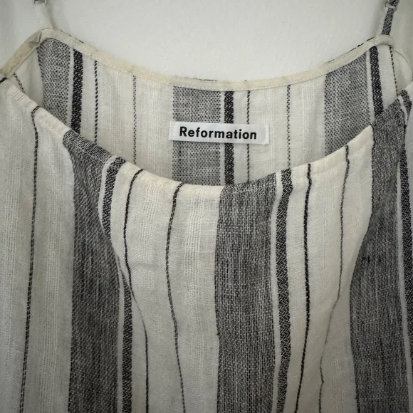 Reformation striped pineapple dress ASO Meghan Markle - Picture 7 of 10